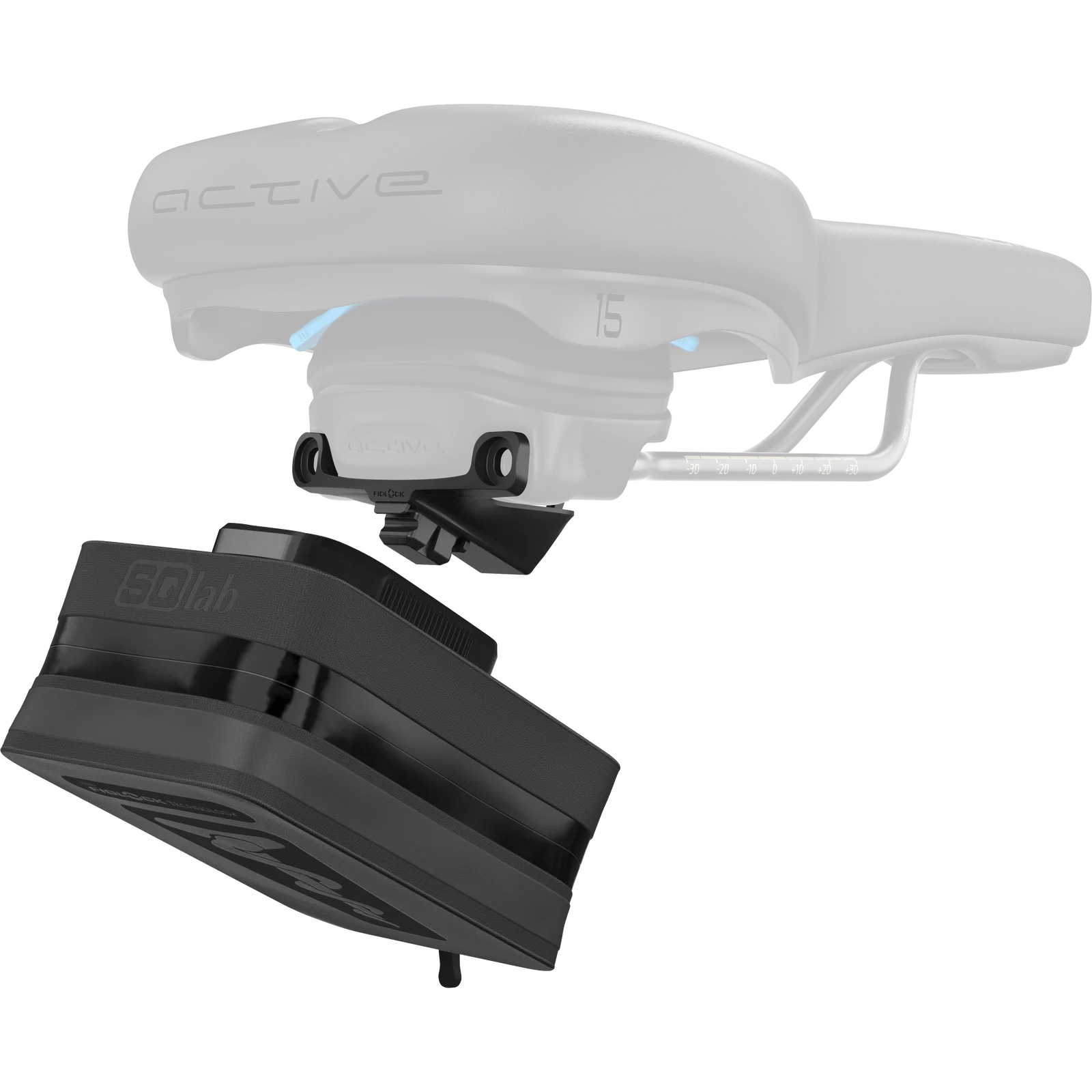 SQlab Satteltasche Fidlock® inkl. Comfort active 2.1 Adapter