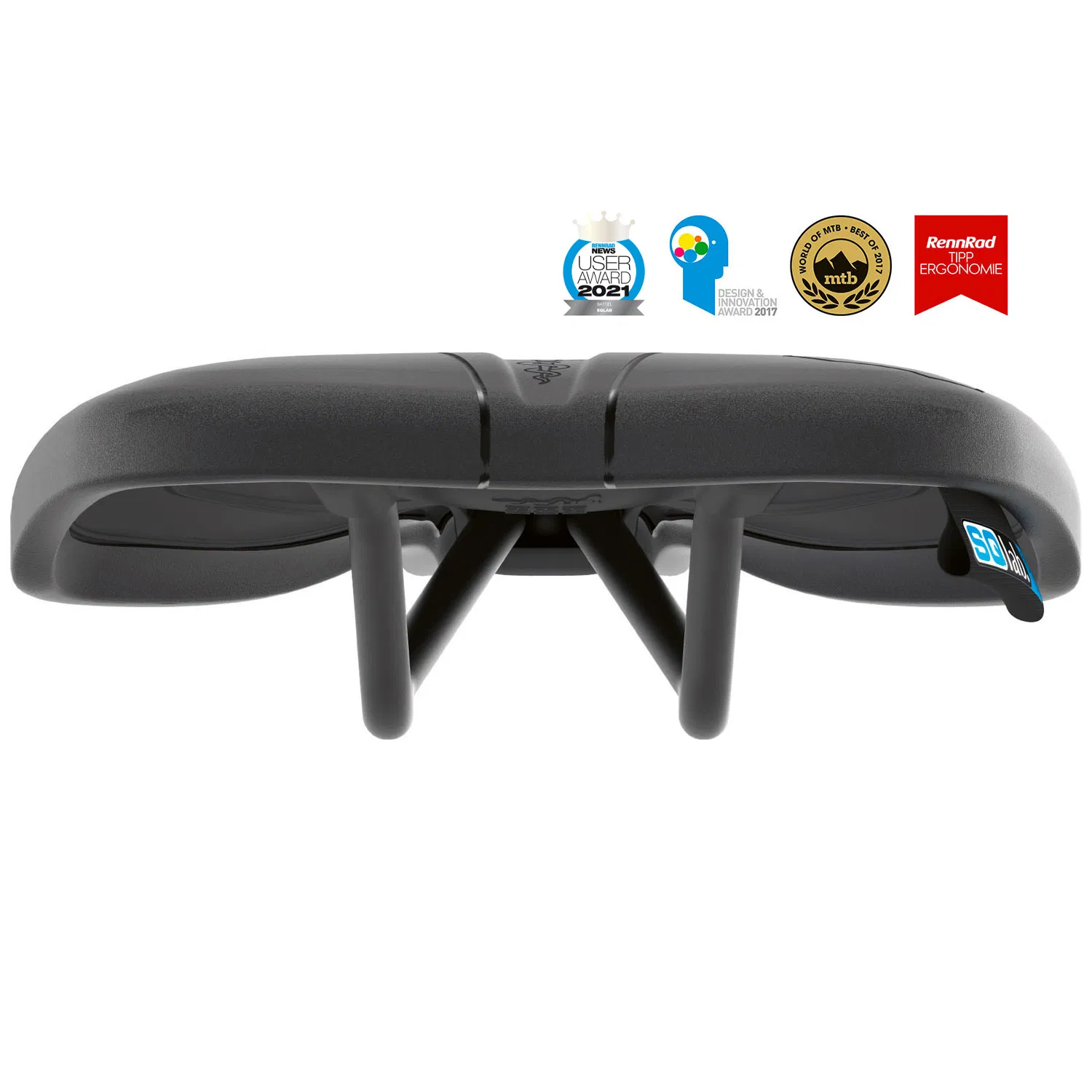 SQlab Sattel 612 ERGOWAVE® S-Tube• Ergonomischer Rennradsattel